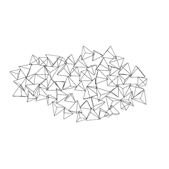 Black Geometric Modern Metal Wall Décor